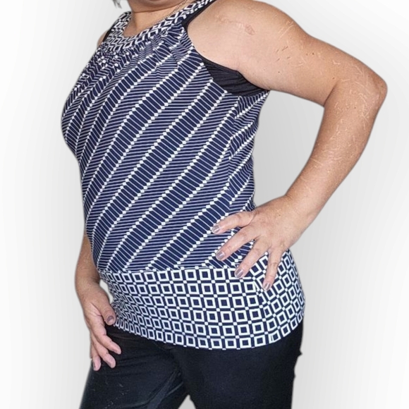 Tommy Hilfiger Blue and White Tank Top - Picture 4 of 4